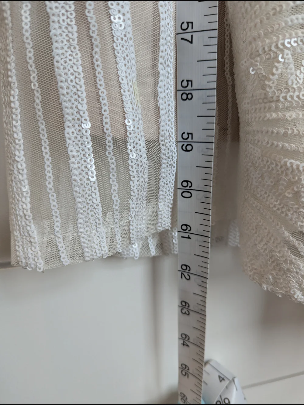 Lulus Wedding Dress Sequen Plunge Neck Splendorous Love Size XS Vintage Inspired - Picture 10 of 12